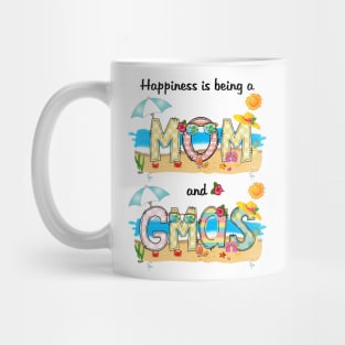 Happiness Is Being A Mom And Gmas Summer Beach Happy Mother's Mug